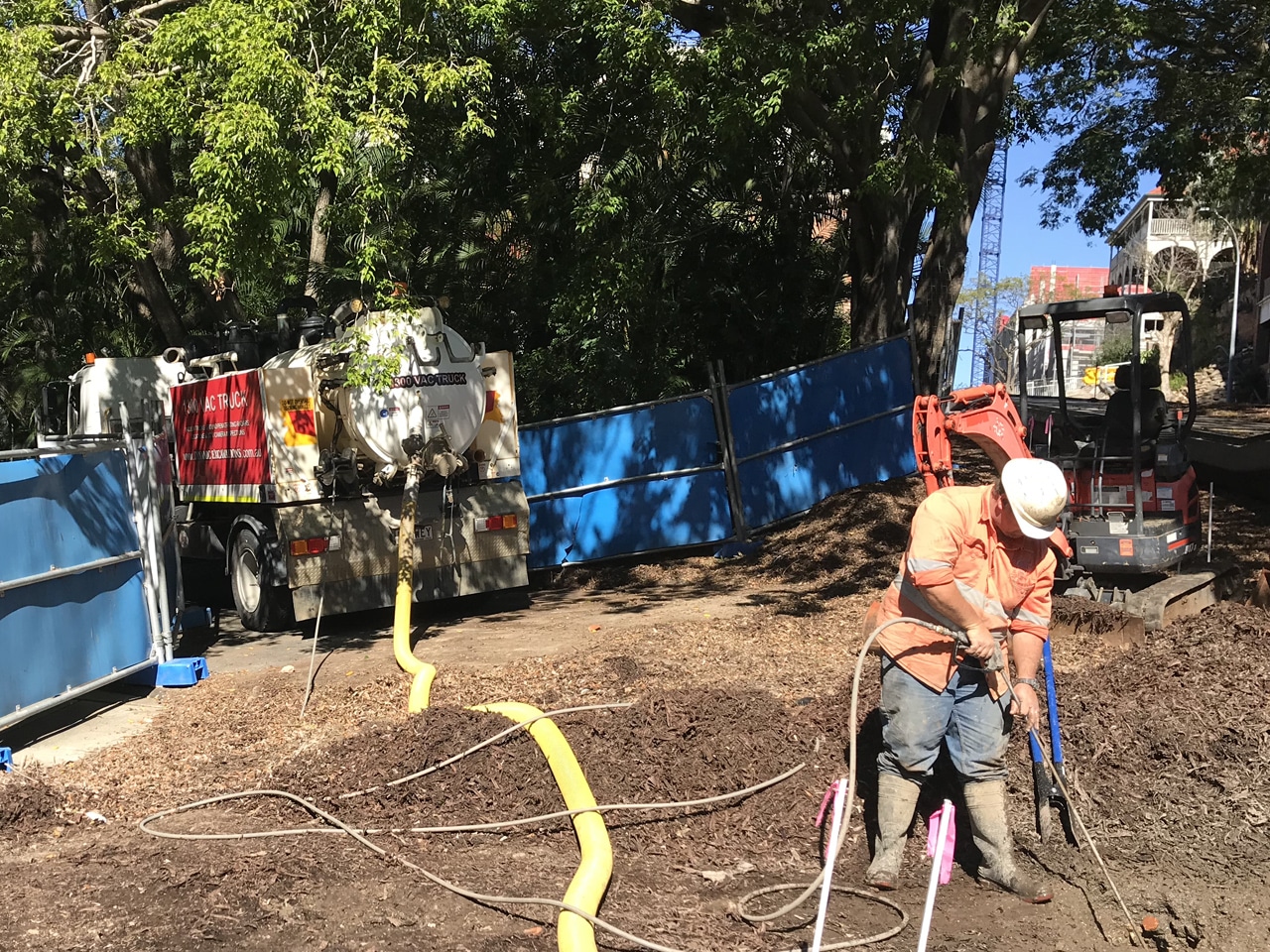 High CFM Vacuum Excavation Truck on The Gold Coast